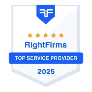 Top Service Provider 2025 by RightFirms