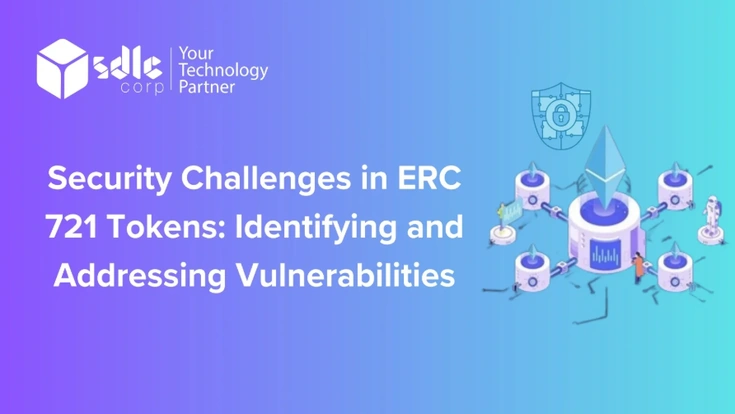 NFT token security showing smart contract vulnerabilities and blockchain protection