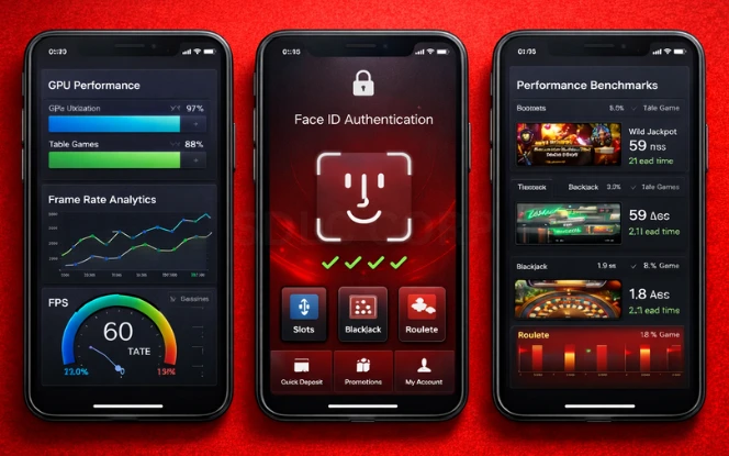 Smartphone Hardware Advancements Driving Gameplay Quality Mobile casino hardware performance dashboard with GPU and biometric metrics