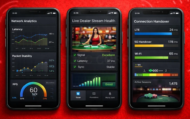 Mobile Network Evolution and Real-Time Gaming Reliability Mobile network analytics dashboard for real-time casino gaming