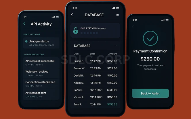 Visual layout of a complete technology stack used in betting app development, including mobile frameworks like Flutter and React Native, backend technologies such as Node.js and PostgreSQL, cloud infrastructure like AWS and Firebase, real-time data processing, payment gateway integration, and analytics tools