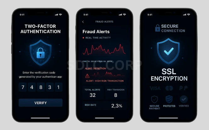 Security Considerations Security Considerations including data encryption, user authentication, secure payment gateways, and compliance protocols