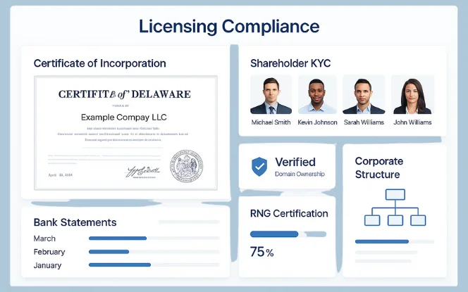  Licensing Documentation & Compliance Preparation
 