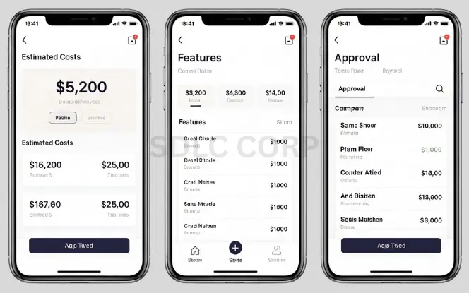 Budget and Cost Transparency Visualization of financial planning with detailed breakdowns of project costs, budget allocations, and transparent reporting practices