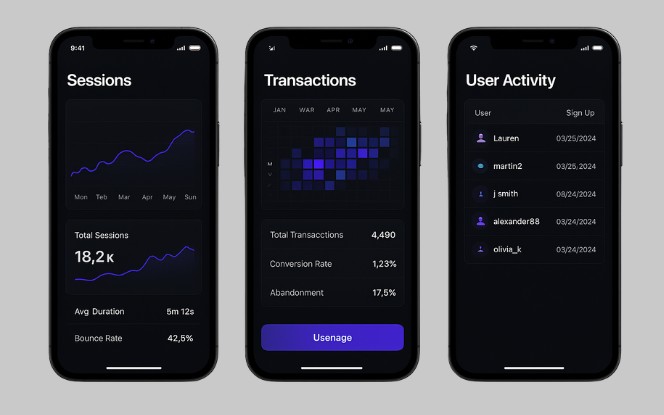 Dashboard interface showcasing real-time analytics, admin controls, user metrics, and live performance tracking for a gaming platform