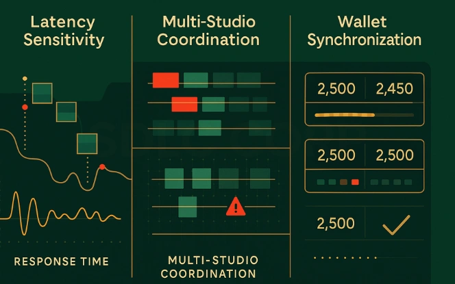 Common challenges in live casino API integration including latency and wallet synchronization.