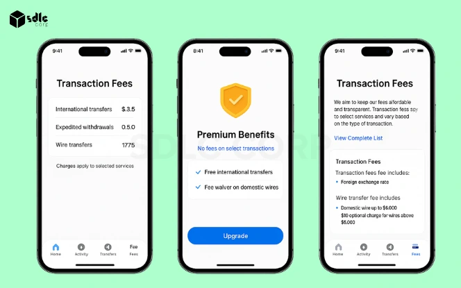 iPhone 16 Pro interface showing in-app promotion banners with referral links for commission-based affiliate products such as insurance plans and savings accounts