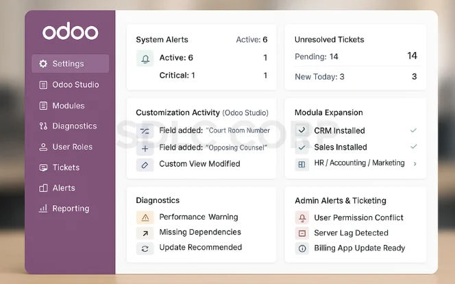 Scalability and Customization of Odoo for Legal Services