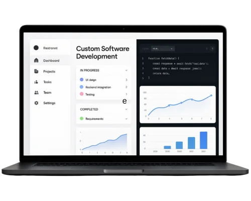 "Custom software development tailored to business needs and scalable digital solutions"