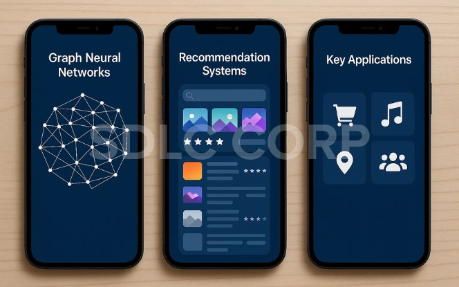 Infographic discussing challenges and future trends in Graph Neural Networks