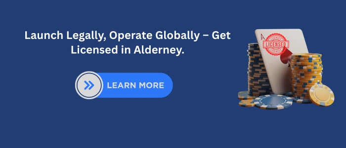 Contact form to inquire about Alderney Gaming License assistance from SDLC Corp.