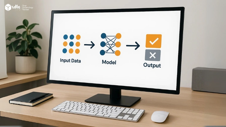 Supervised Learning concept with futuristic digital interface by SDLC Corp