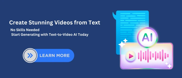 Create stunning videos from text using Text-to-Video AI. No skills needed to generate professional-quality video content instantly.