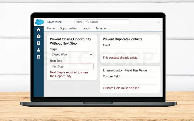 Salesforce validation required
