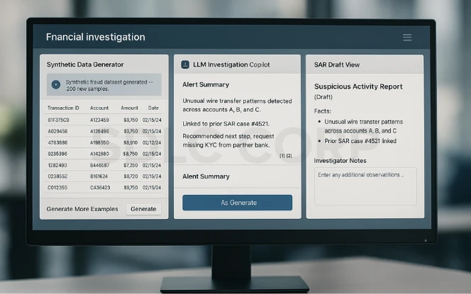 Fraud detection and AML investigations.