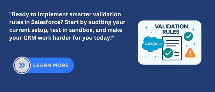Salesforce validation rule examples