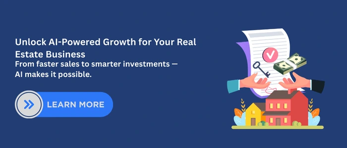Illustration of hands exchanging a contract and money with a house in the background, symbolizing how Generative AI for Real Estate enables faster sales and smarter investments.