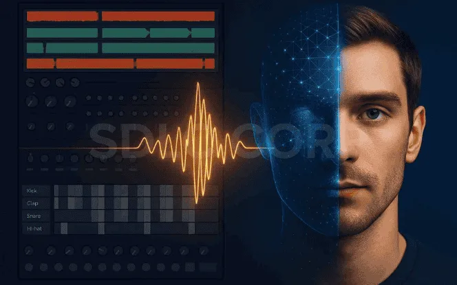 Generative AI in gaming enhancing visuals and sound design with adaptive music and realistic effects.
