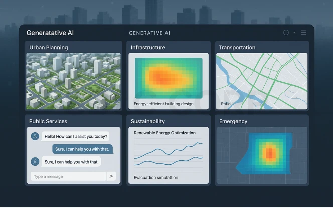 Key Applications of Generative AI in Smart Cities.