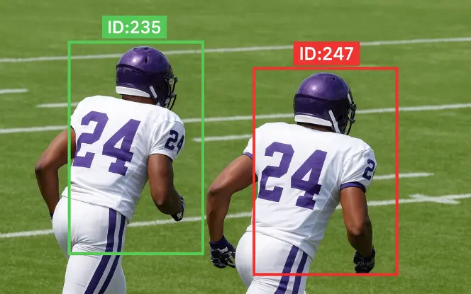 Player Identification and Re-Identification (Re-ID).