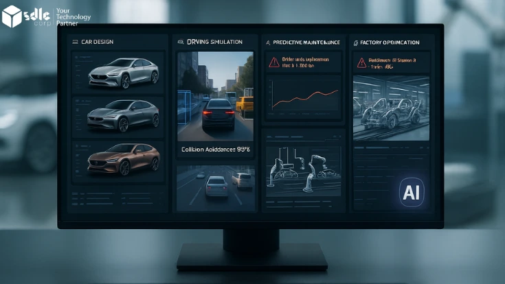 Concept car created through generative AI in the automotive industry