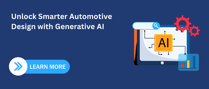 Generative AI banner for smarter automotive design solutions