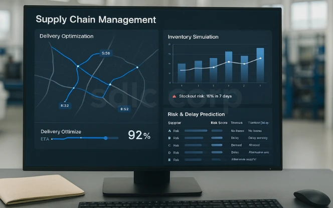Generative AI in supply chain management for inventory and risk analysis
