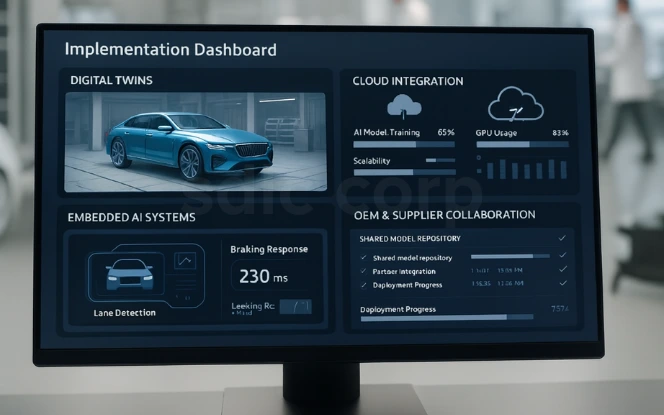 AI-powered automotive implementation dashboard for embedded systems and digital twins