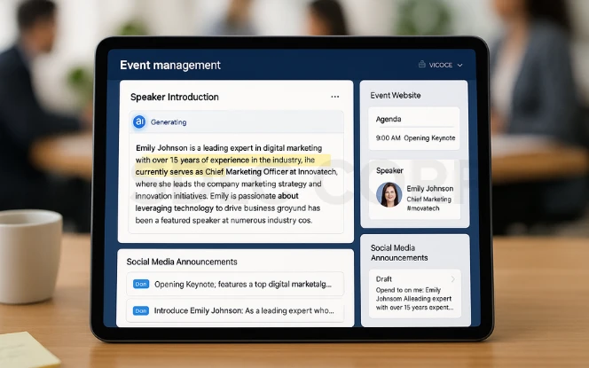 Event Content Creation.