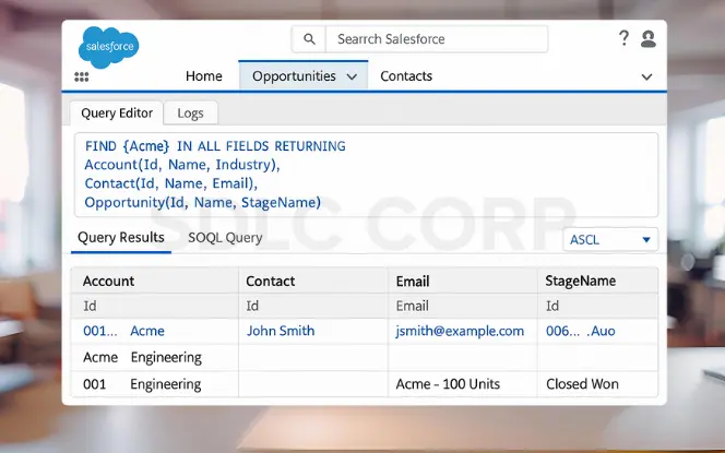 Using SOSL and SOQL for Advanced Search
 