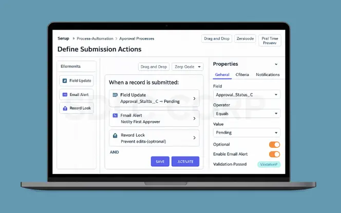 2. Set Initial Submission Actions