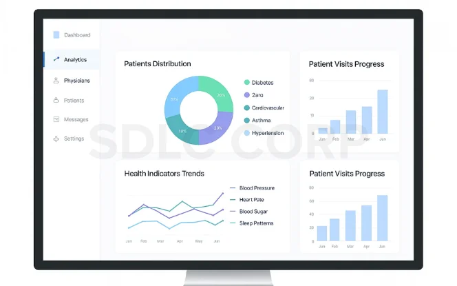 Laptop screen displaying a Personalized Healthcare AI