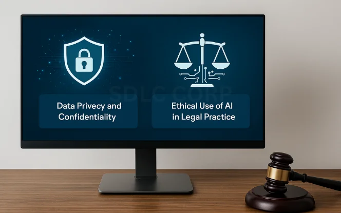 AI legal industry showing data privacy, confidentiality and ethical use
