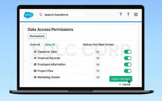 Confirm Access for Backup 