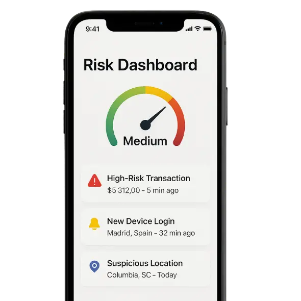  Banking app login screen