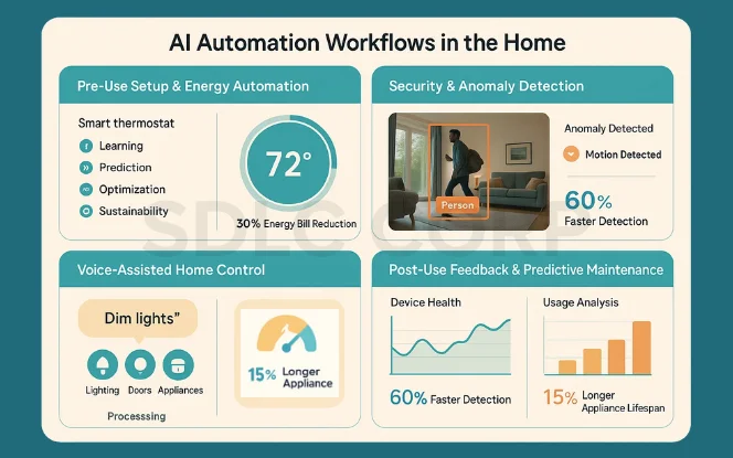 Key AI Automation Workflows in the Home.