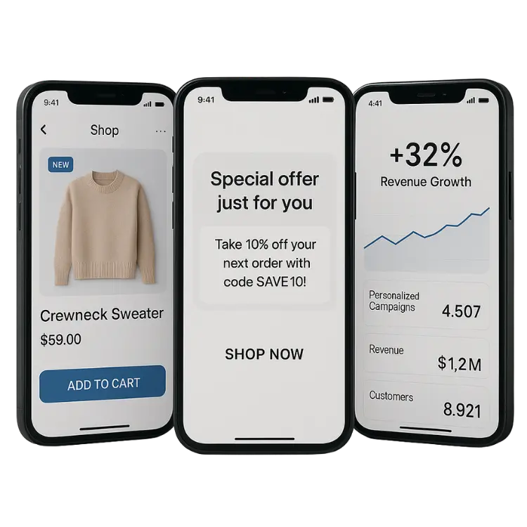  E-commerce app UI previewn