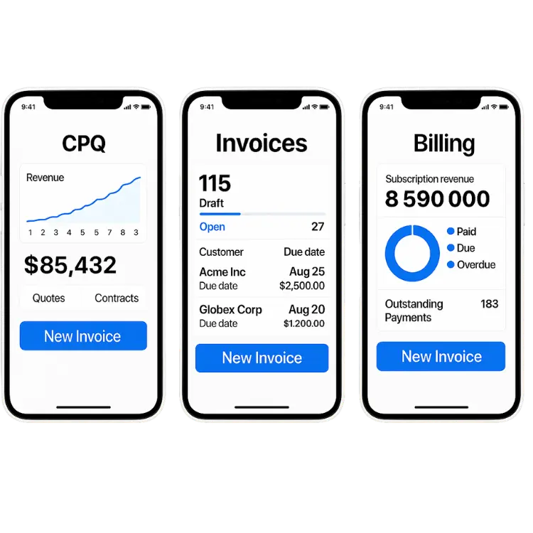 SaaS quote to cash Salesforce CPQ integration case study showing automated revenue workflow