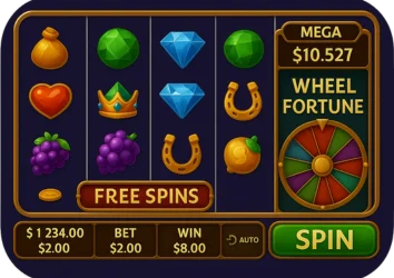 Machine à sous avec mini-jeux et bonus