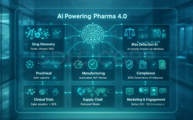 Comparative Table: AI Across the Pharma Lifecycle