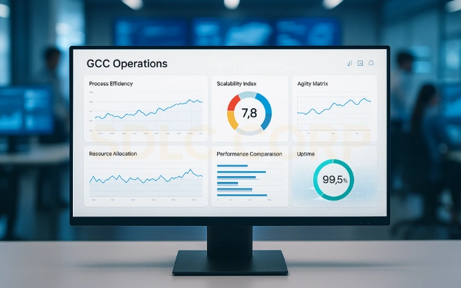 Operational Excellence: Efficiency, Scale, Agility Operations dashboard with process efficiency, scalability index, agility matrix, resource allocation, and workflow efficiency.