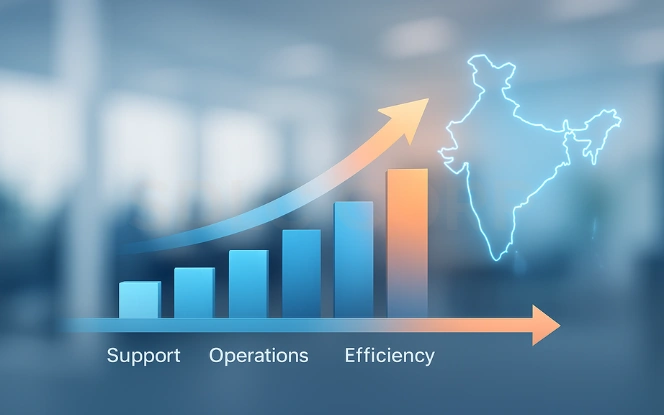 Evolution of GCCs in India Global Capability Center India transformation timeline showcasing growth from operational support to strategic innovation.