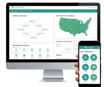 See how SDLCCorp can transform your healthcare operations with Odoo