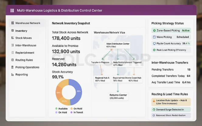Odoo for Logistics and Multi-Warehouse Distribution Scenarios