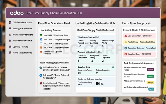 Odoo for Logistics & Real-Time Collaboration Across the Supply Chain