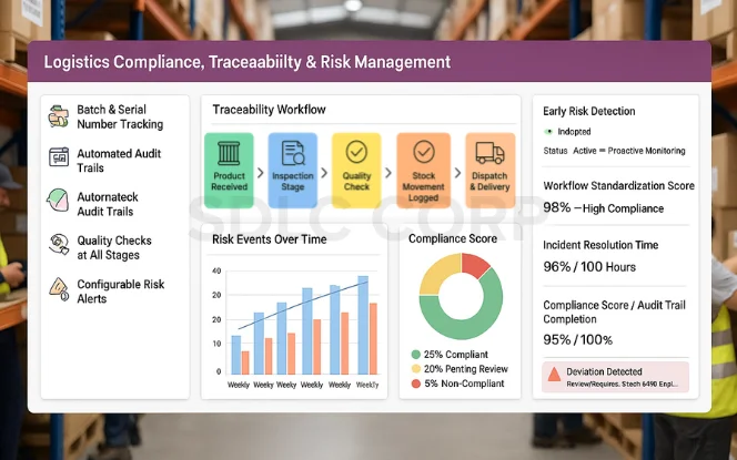 Odoo for Logistics & Compliance, Traceability, and Risk