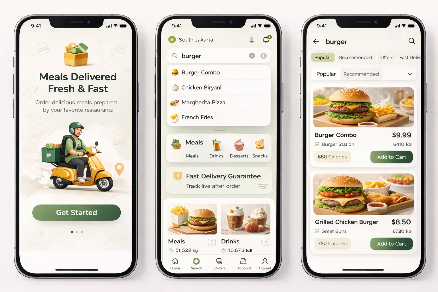Delivery partner interface showing new delivery requests, route optimization, and earnings tracker in a food delivery app