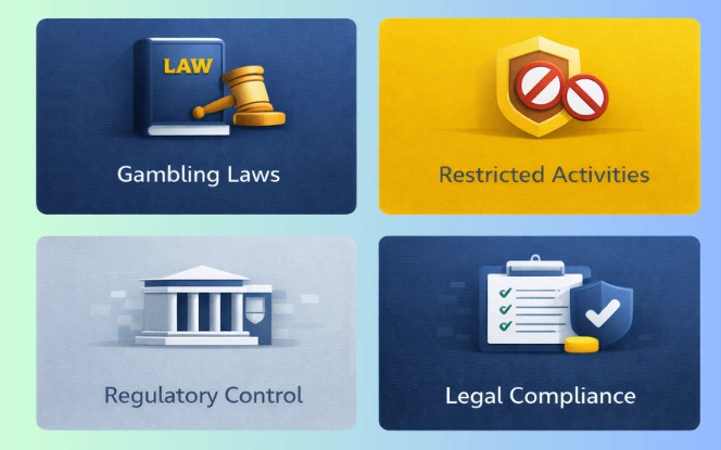 Overview of Malaysia gambling laws and regulations including Common Gaming Houses Act and Betting Act.