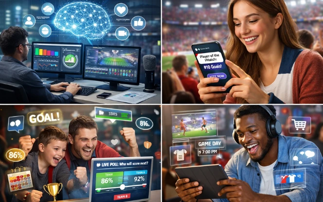 AI system analyzing fan engagement and personalized content preferences 