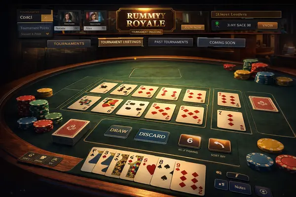 Rummy Royale UI/UX showcase
